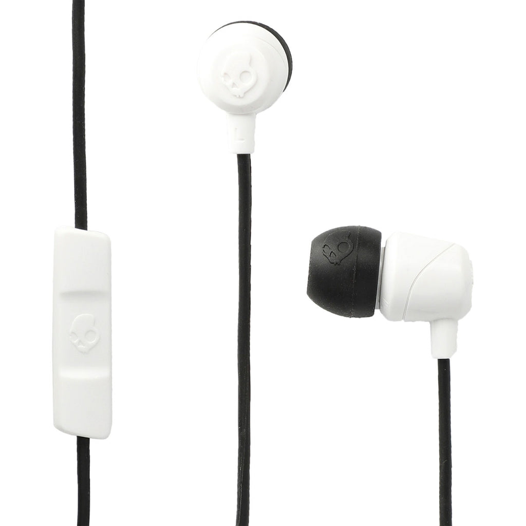 Skullcandy White Jib Wired Earbud with Microphone