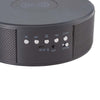 Leed's Black Bluetooth Speaker Clock with Wireless Charging