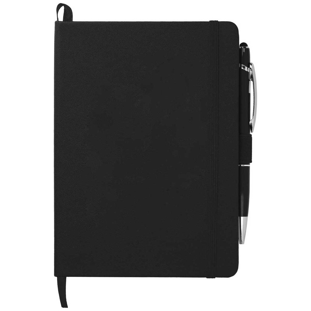 JournalBook Black 5" x 7" Firenze Hard Bound Notebook Bundle Set