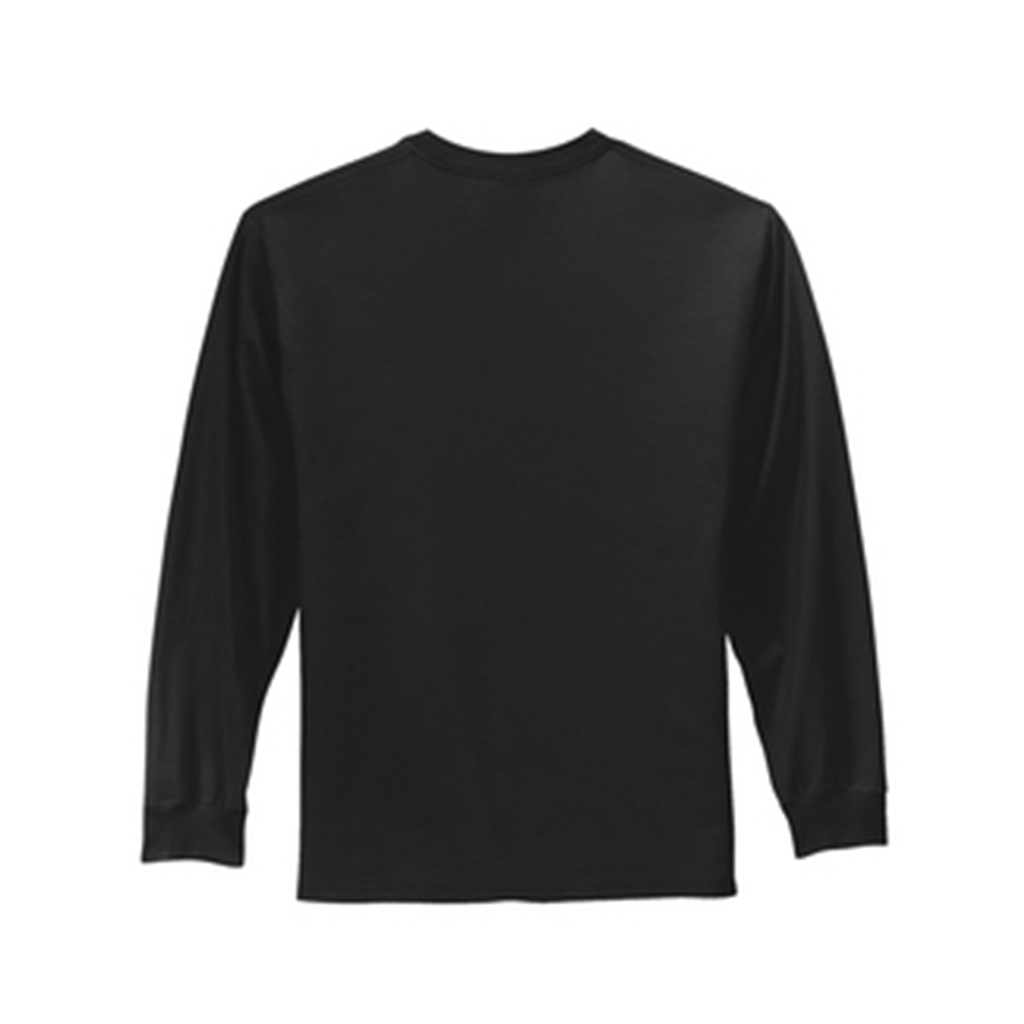 Port & Company Men's Jet Black Long Sleeve Essential Tee