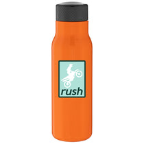 H2Go Orange 25 oz Stainless Steel Tread Bottle