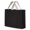 Bayside Black USA-Made Medium Gusset Tote