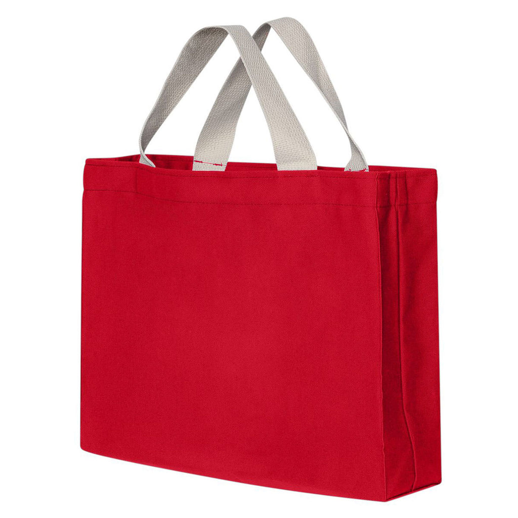 Bayside Red USA-Made Medium Gusset Tote
