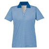 Extreme Women's Nautical Blue Eperformance Launch Snag Protection Striped Polo