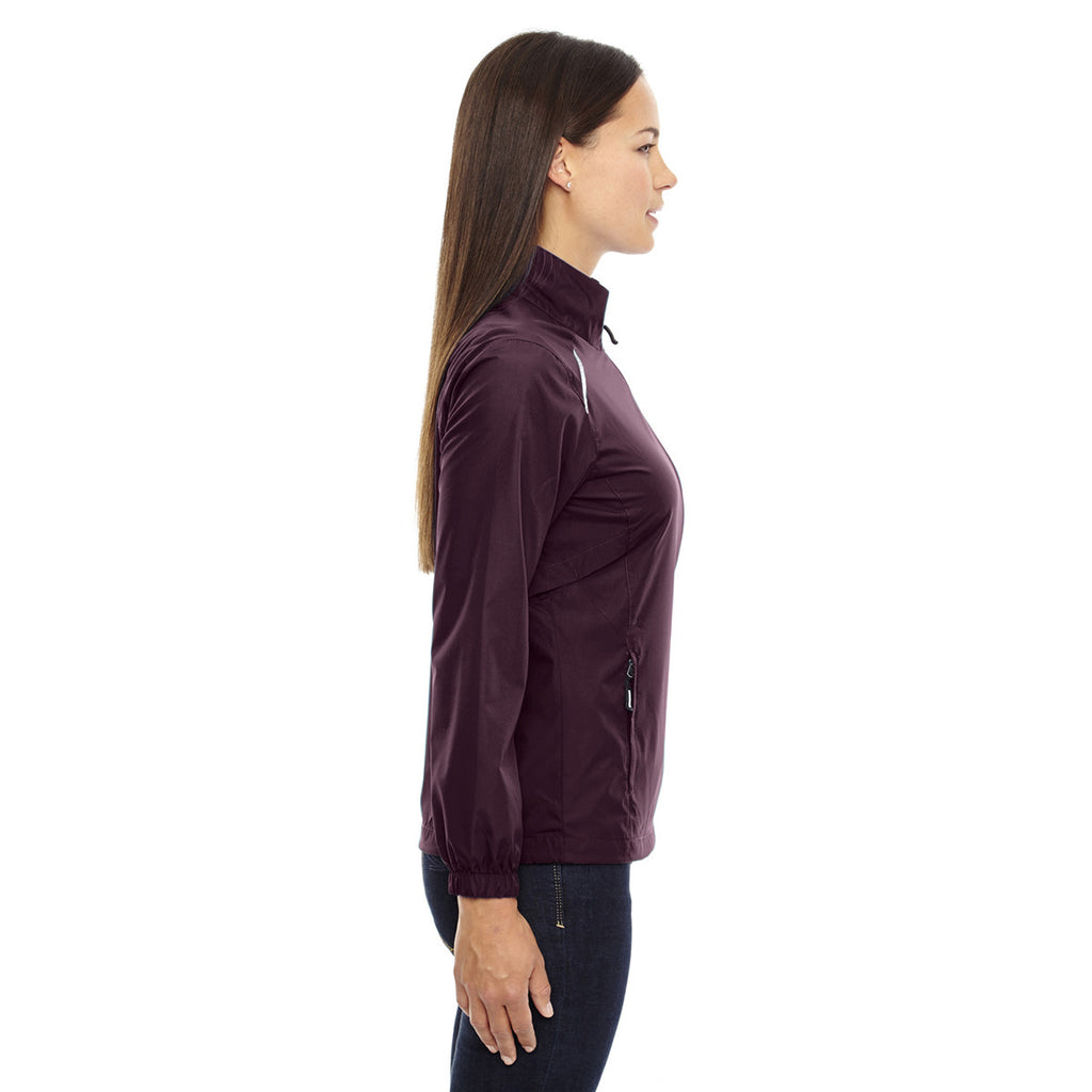 Core 365 Women's Burgundy Motivate Unlined Lightweight Jacket