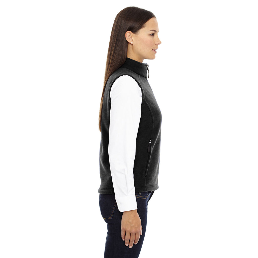 Core 365 Women's Black Journey Fleece Vest