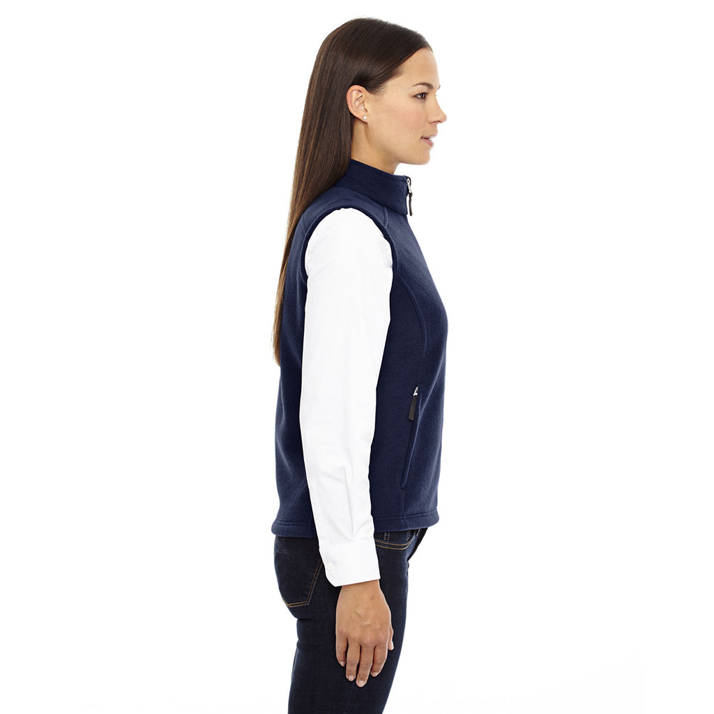 Core 365 Women's Classic Navy Journey Fleece Vest