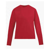 Core 365 Women's Classic Red Agility Performance Long-Sleeve Pique Crewneck