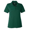 Core 365 Women's Forest/Carbon Motive Performance Pique Polo with Tipped Collar