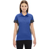 North End Women's Nautical Blue Refresh Coffee Performance Melange Jersey Polo
