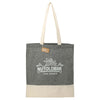 Leed's Black Split Recycled 5oz Cotton Twill Convention Tote