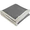 Field & Co. Grey Cambridge Oversized Sherpa Blanket