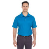 UltraClub Men's Pacific Blue Cool & Dry Mesh Pique Polo