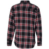 Burnside Men's Red Yarn-Dyed Long Sleeve Flannel Shirt