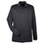 UltraClub Men's Black Cool & Dry Long-Sleeve Mesh Pique Polo