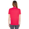 UltraClub Women's Red/White Cool & Dry Sport Two-Tone Polo
