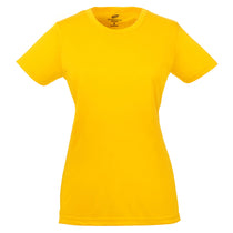 UltraClub Women's Gold Cool & Dry Sport Performance Interlock T-Shirt