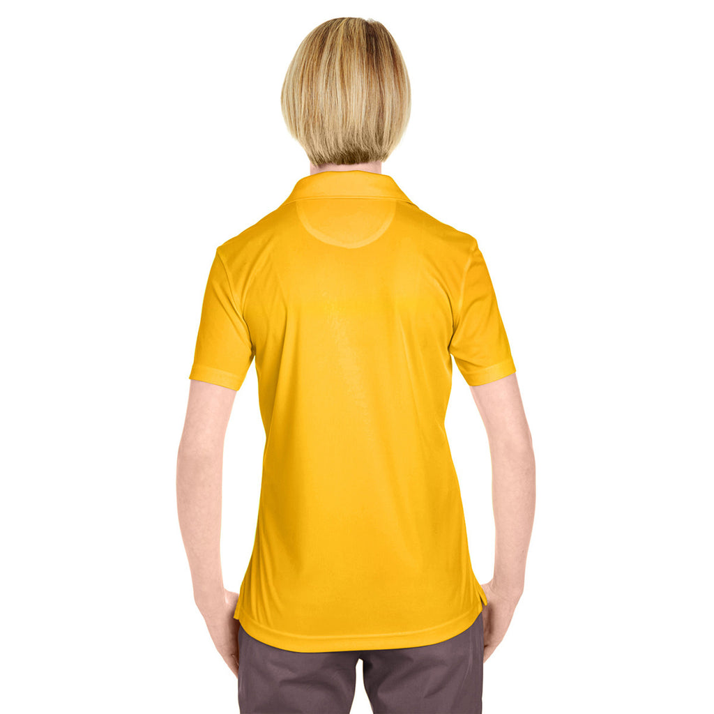 UltraClub Women's Gold Cool & Dry Sport Performance Interlock Polo