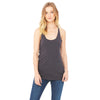 Bella + Canvas Women's Solid Dark Grey Triblend Racerback Tank