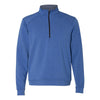 J. America Men's Royal Heather Omega Stretch Terry Quarter-Zip Pullover