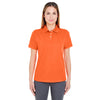UltraClub Women's Orange Cool & Dry Stain-Release Performance Polo