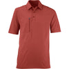 North End Men's Rust Excursion Crosscheck Performance Woven Polo