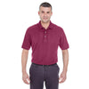 UltraClub Men's Burgundy Classic Pique Polo