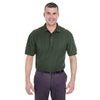 UltraClub Men's Forest Green Whisper Pique Polo