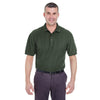 UltraClub Men's Forest Green Tall Whisper Pique Polo