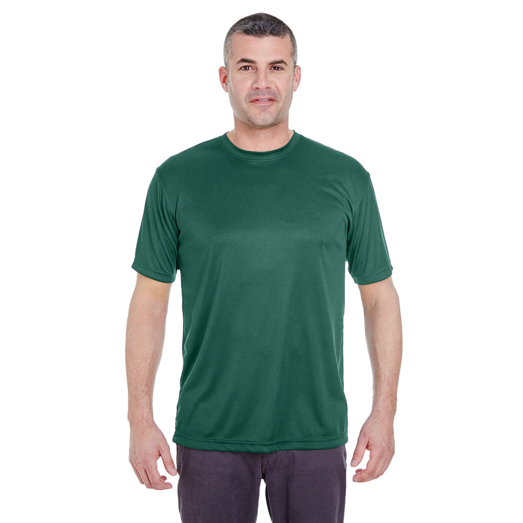 UltraClub Men's Forest Green Cool & Dry Basic Performance T-Shirt