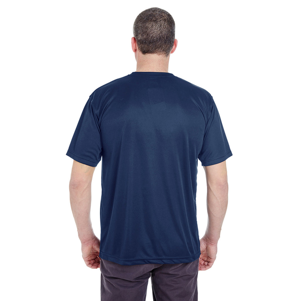 UltraClub Men's Navy Cool & Dry Basic Performance T-Shirt