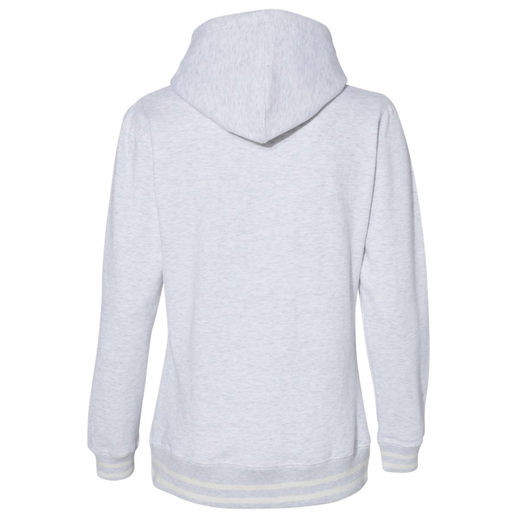 J. America Women's Ash Relay Hooded Pullover Sweatshirt