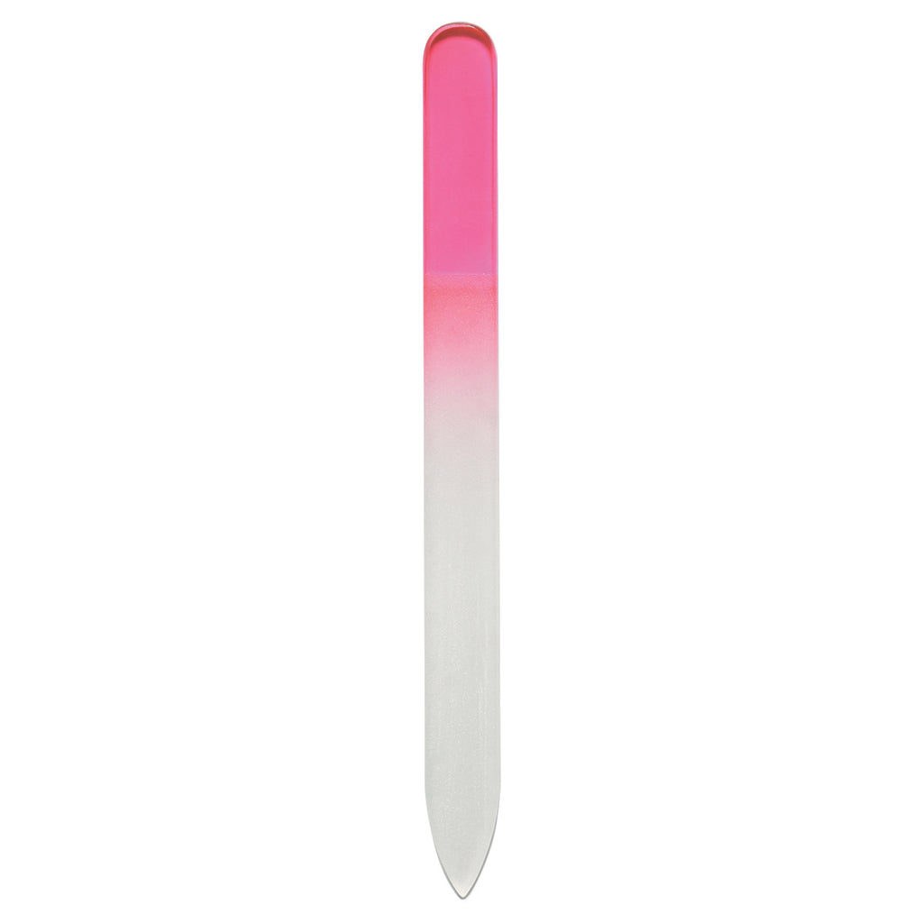 HIT Pink Glass Nail File in Sleeve