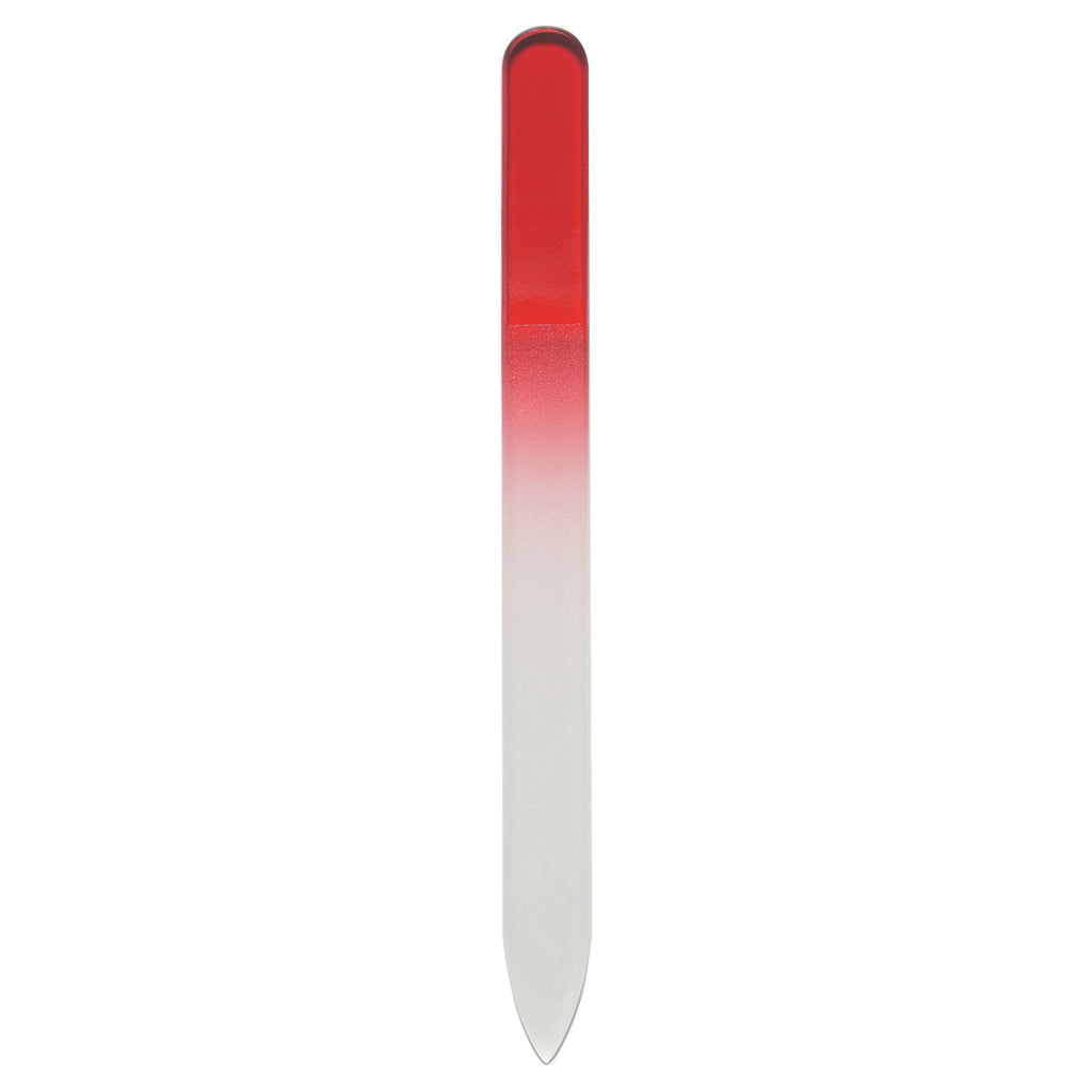 HIT Red Glass Nail File in Sleeve