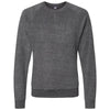J. America Women's Charcoal Heather Flip Side Fleece Crewneck Pullover