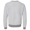J. America Women's Grey Heather Flip Side Fleece Crewneck Pullover