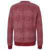 J. America Men's Burgundy Speck Aspen Fleece Crewneck Sweatshirt