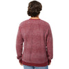 J. America Men's Burgundy Speck Aspen Fleece Crewneck Sweatshirt