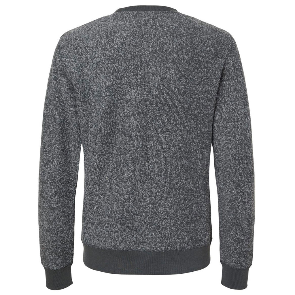 J. America Men's Charcoal Speck Aspen Fleece Crewneck Sweatshirt