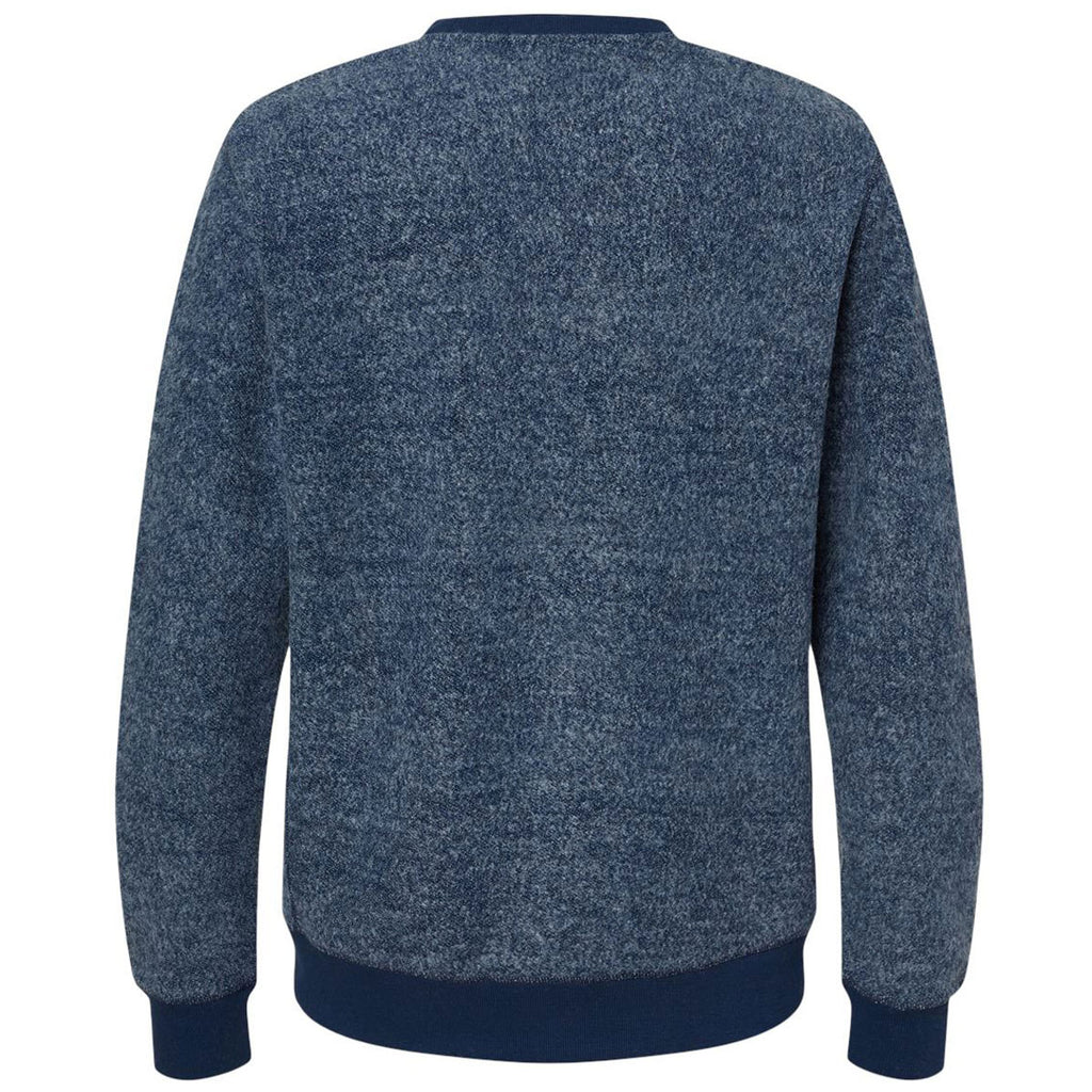 J. America Men's Navy Speak Aspen Fleece Crewneck Sweatshirt