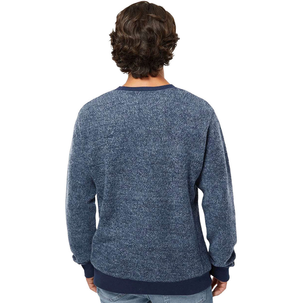 J. America Men's Navy Speak Aspen Fleece Crewneck Sweatshirt