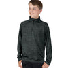 Charles River Youth Black Space Dye Performance Pullover