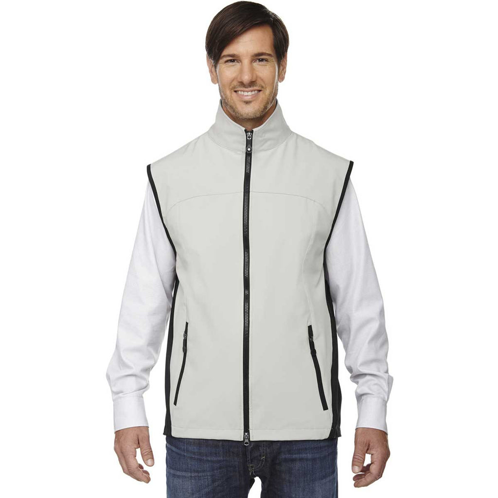 North End Men's Natural Stone Three-Layer Light Bonded Performance Vest