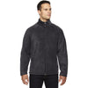 North End Men's Heather Charcoal Voyage Fleece Jacket