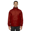 Core 365 Men's Classic Red Climate Seam-Sealed Lightweight Variegated Ripstop Jacket