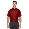 Core 365 Men's Classic Red Optimum Short-Sleeve Twill Shirt