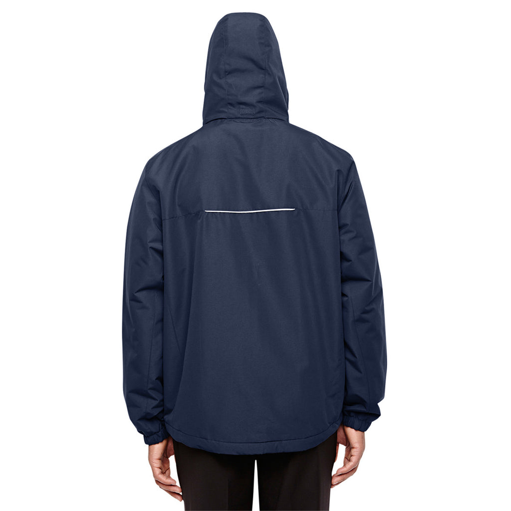 Core 365 Men's Classic Navy Tall Profile Fleece-Lined All-Season Jacket