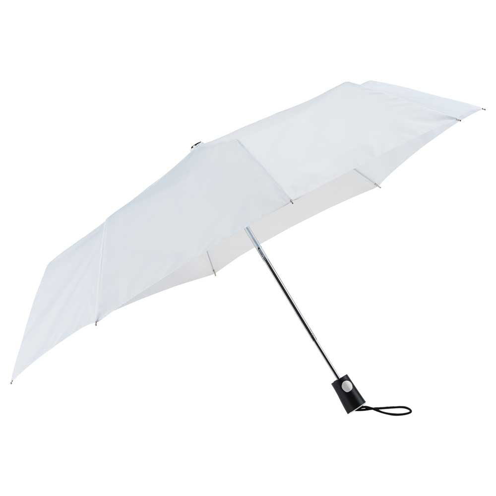 Totes White 42" 3 Section Auto Open Umbrella