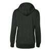 J. America Women's Black/Silver Glitter French Terry Hooded Pullover