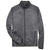 North End Men's Carbon/Black Flux Melange Bonded Fleece Jacket